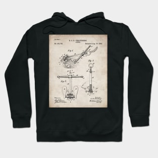 Ships Anchor Patent - Anchor Art - Antique Hoodie